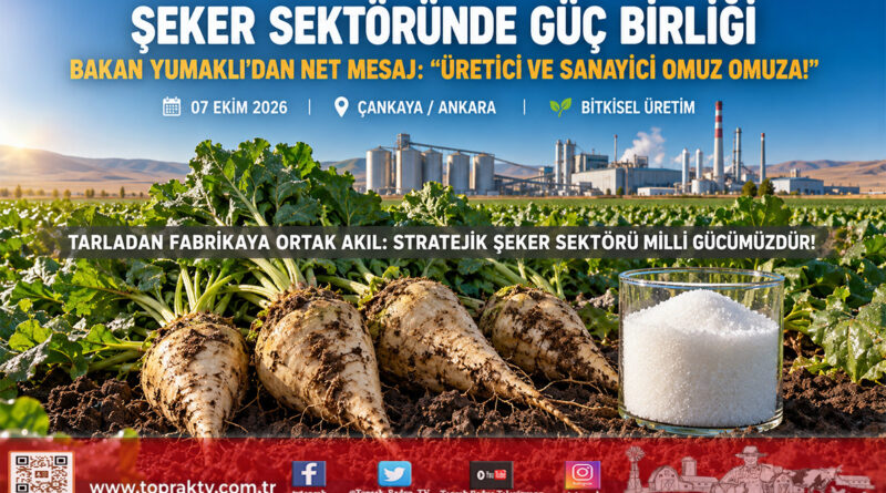Bakan Yumaklı’dan Şeker Sektörüne Güçlü Mesaj: “Üreticiden Sanayiciye Omuz Omuza Çalışmaya Devam Edeceğiz!”…