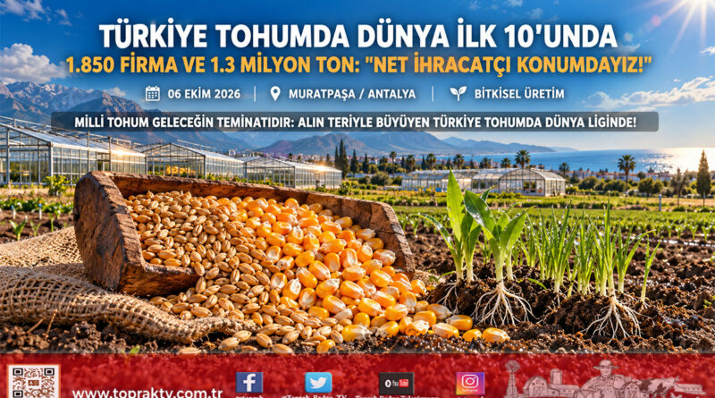 Türkiye Tohumculukta Dünyada İlk 10’da: 1.850 Yerli Firma ve 1 Milyon 351 Bin Tonluk Sertifikalı Üretimle Net İhracatçı Konumundayız!…