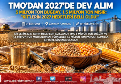 KİT’lerin 2027 Tarım Hedefleri Belli Oldu: TMO 5 Milyon Ton Buğday ve 1,5 Milyon Ton Mısır Alacak!…