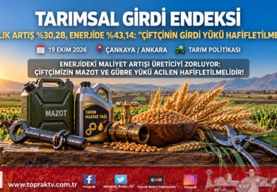 Çiftçinin Üretim Maliyetinde Enerji Yangını: Tarımsal Girdi Fiyat Endeksi Yıllık Yüzde 30,28 Arttı!…