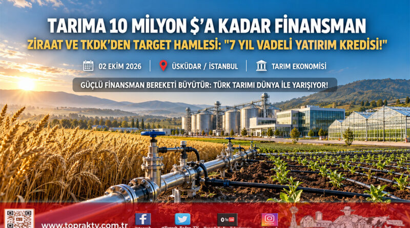 Tarım ve Gıda Yatırımlarına 10 Milyon $’a Varan Finansman: T.C. Ziraat Bankası ve TKDK’den TARGET Projesi Atağı!…