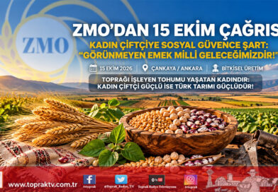 Ziraat Mühendisleri Odası’ndan 15 Ekim Manifestosu: Ücretsiz Aile İşçiliği Çözülmeli, Kadın Çiftçiye Sosyal Güvence Sağlanmalıdır!…